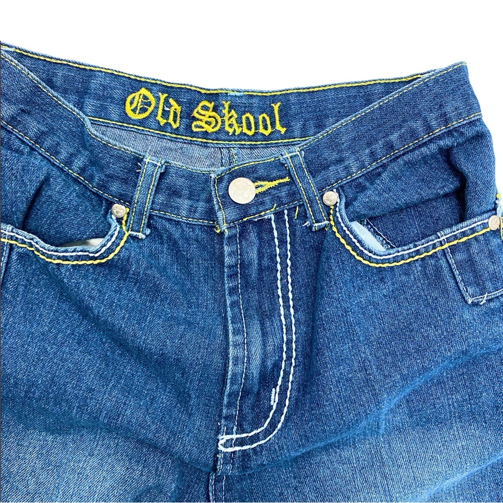Vintage Old Skool embroidered jeans